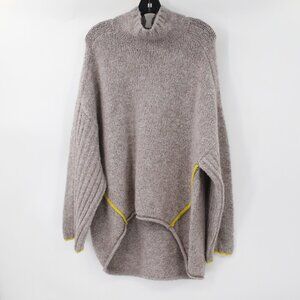 Anthropologie Sweater Womens Large Moth Wool Blend Turtleneck Oversized Cozy